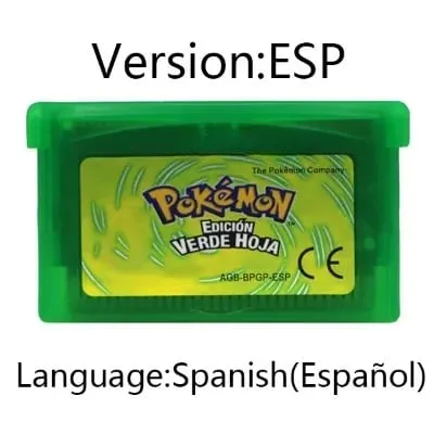 GBA jeu Pokemon série cartouche de jeu vidéo carte de Console Pokemon émeraude rouge feu rubis feuille vert saphir multi-langue — image 3