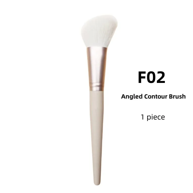 Angled Sculpting Brush Contour Natural Goat Hair Face Blusher Powder Makeup Brushes