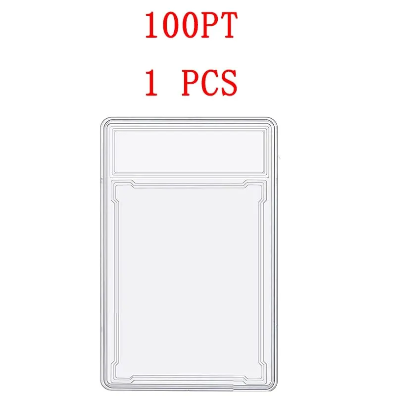 35/55/75/100PT Trading Cards Slab Label Grade Baseball Star Card Sleeves Protector Acrylic Hard Plastic Game Grade PTCG Gift Toy — image 22