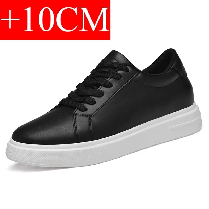 Scarpe da ginnastica da uomo nuove Scarpe con rialzo Altezza aumento Sottopiede 6-10 cm Scarpe con tacco alto Scarpe sportive in pelle Scarpe da uomo — image 10