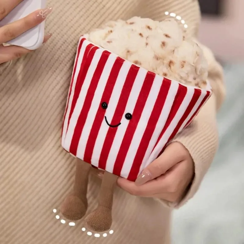 Poupée de pop-corn amusante, Simulation mignonne, jouet en peluche, cadeau pour enfants, poupée douce et mignonne — image 5