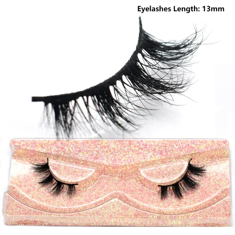 Pestañas de medio ojo, pestañas postizas cortas de visón 3D naturales, tira cruzada fina y esponjosa, pestañas postizas suaves, media extensión de pestañas, maquillaje — image 35