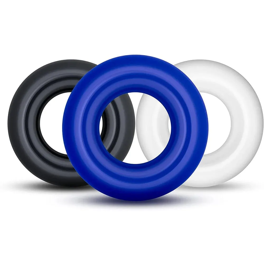 Silicone Cock Penis Rings with Enlargers Erection Enhancing Ultra Soft Long Lasting Stronger Adult Sex Toys for Men Couples — image 2