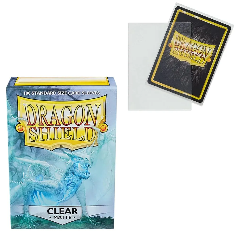 100 PCS/BOX 66x91mm Saiz Standard Demark Dragon Shield Lengan Kad Matte untuk Lengan Kad Permainan Papan MTG/PKM/YGO/TCG