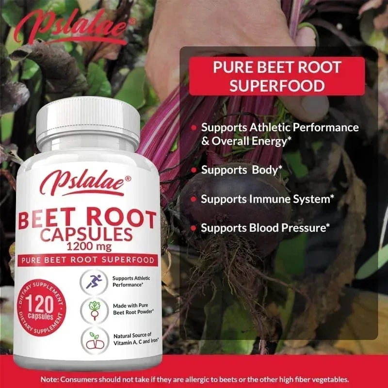 Kapsul Beetroot - Membantu Melegakan Keletihan Menggalakkan Kesihatan Jantung dan Kardiovaskular Meningkatkan Imuniti Manusia Bukan GMO — image 3