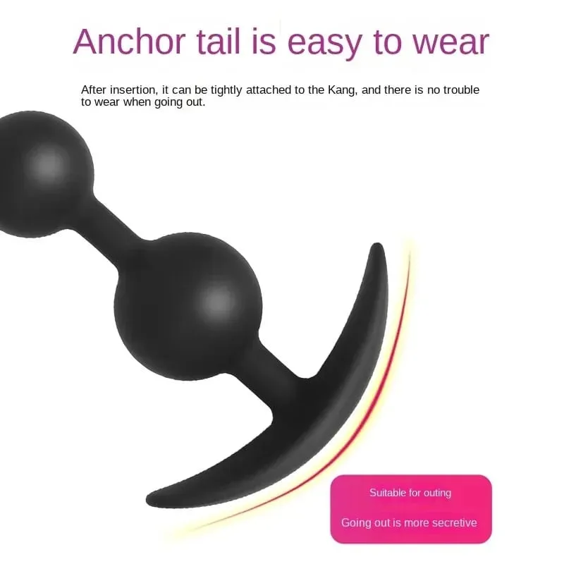 Bdsm Silicone gros Plug Anal perles anales Anus Masturbation godemichet Anal érotique Flirt jouets sexuels Massage de la Prostate pour Couple hommes femmes — image 3