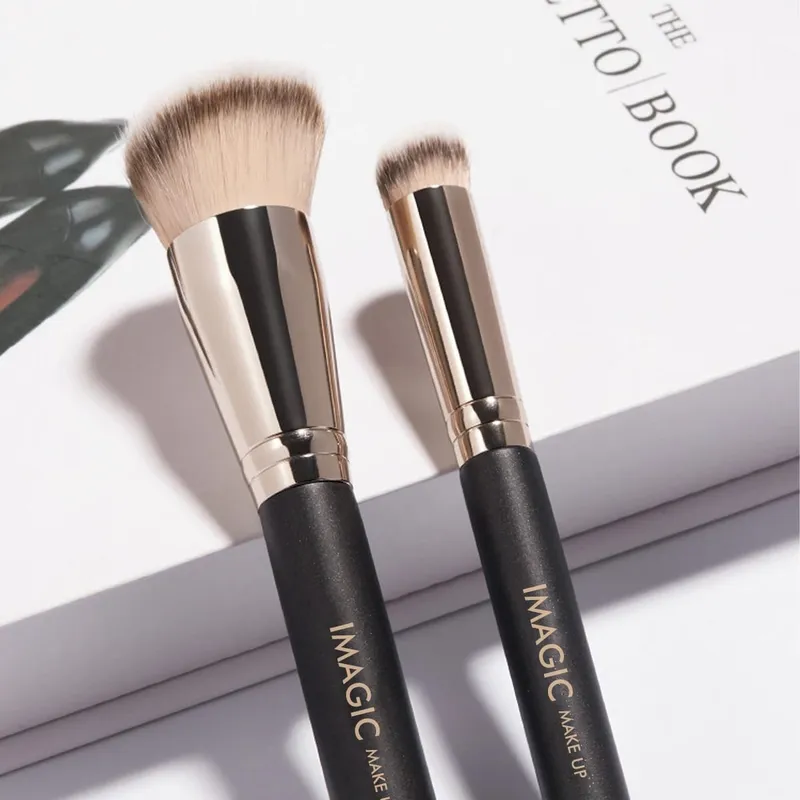 Brosse anti-cernes en cheveux synthétiques doux, pinceaux pour mélanger le fond de teint, soins de la peau, cosmétiques professionnels, outils de beauté — image 2