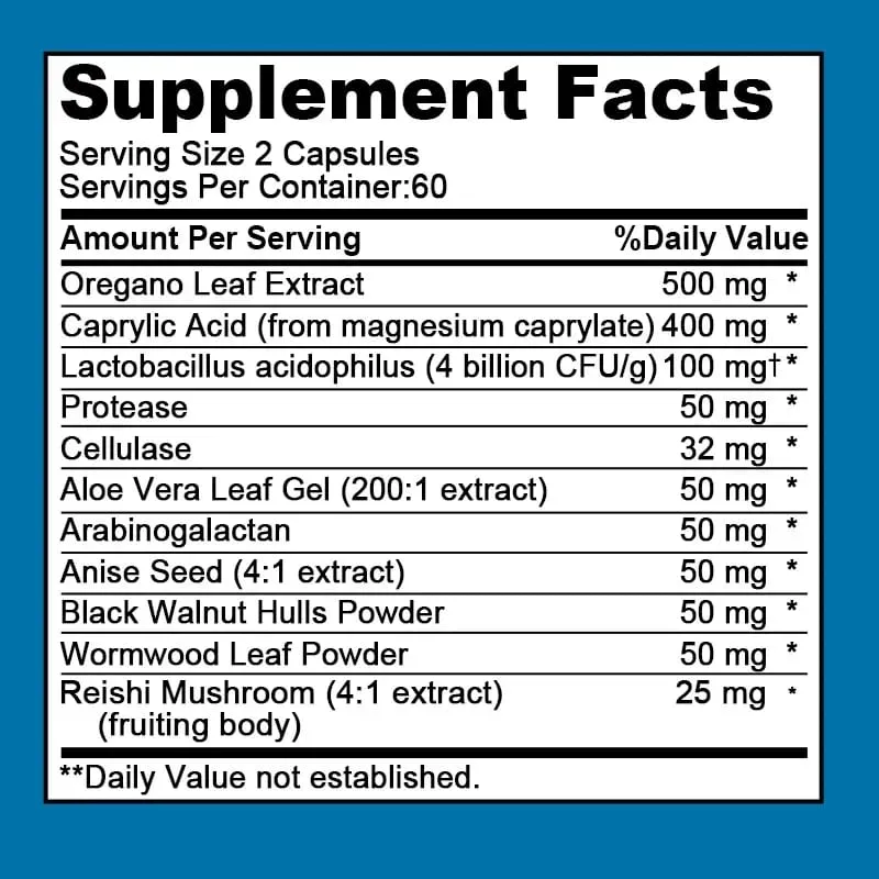 Suplementos de Candida - Contendo Ervas e Enzimas Ajudam a Desintoxicar e Limpar, Promovendo uma Flora Intestinal Saudável e Sistema Imunológico — image 6