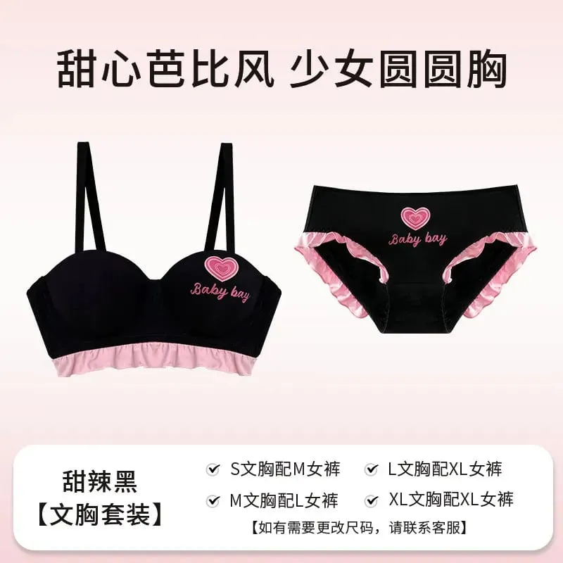 Blue Heart Seamless Wireless Bra Round Half Cup Lingerie for Small Chest Push Up No Underwire Sexy Intimates S-XL — image 11