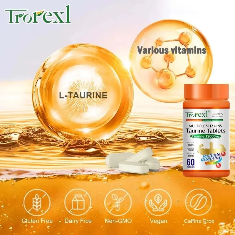 Multiple Vitamins Taurine Tablets for Energy boost fatigue relief and enhance physical strength — image 4