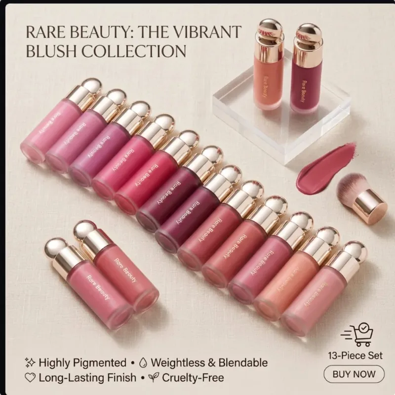 Rare Beauty 3D Face Contour Cecair Bronzer Shade Licin Serlahkan Cermin Tahan Lama Bayang Hidung Semulajadi Kalis Air Mencerahkan Mekap — image 6