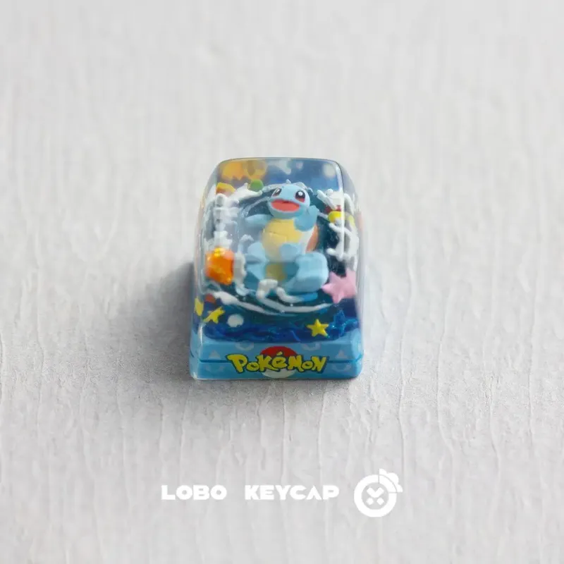 البوكيمون Bulbasaur السنجاب Keycap شفافة ملحقات لوحة المفاتيح أنيمي راتنج لطيف يتقلص بالتنقيط الغراء أغطية المفاتيح Oem Esc الأصلي C4 — image 3