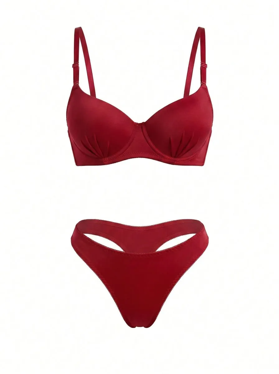สีแดงลูกไม้-ฟรี Bra ชุด 3D ถ้วยแม่พิมพ์ Encased Underwire สำหรับ Superior Lift นุ่มสำหรับ All-Day Comfort & เสถียรภาพ B2087 — image 1