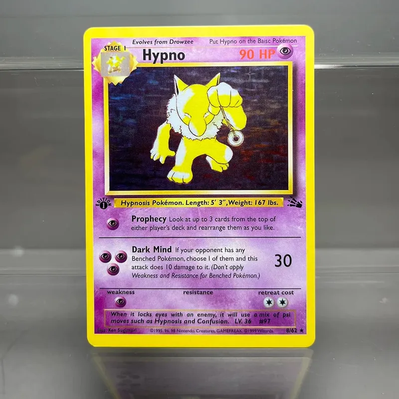 PKM การ์ดเดี่ยว Fossil Gengar Dragonite 1st Edition Kabutops Lapras PTCG Proxy คอลเลกชันการ์ด Battle การ์ดของเล่นของขวัญ — image 10
