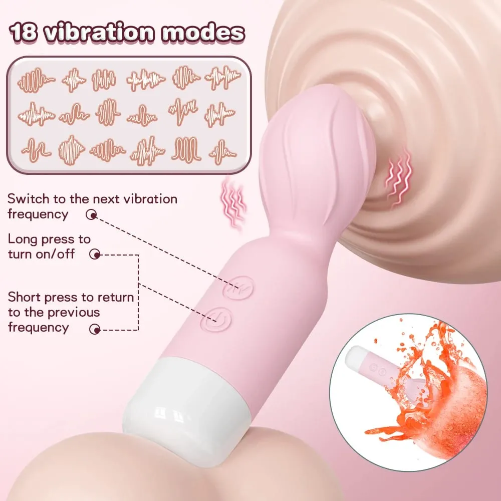 Mini AV Vibrator Female G Spot Vibration Vagina Anal Clitoris Vibrating Stimulator Dildo Vibrator Shop Adult Sex Toys for Women — image 5