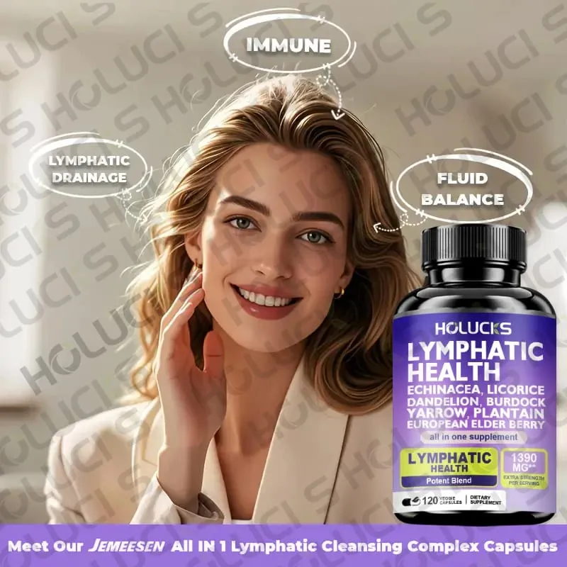 Acquista 2 Ricevi 2 gratis! Il supporto delle capsule per la salute linfatica pura riduce il gonfiore stimola la disintossicazione e il sistema immunitario migliora la circolazione — image 3