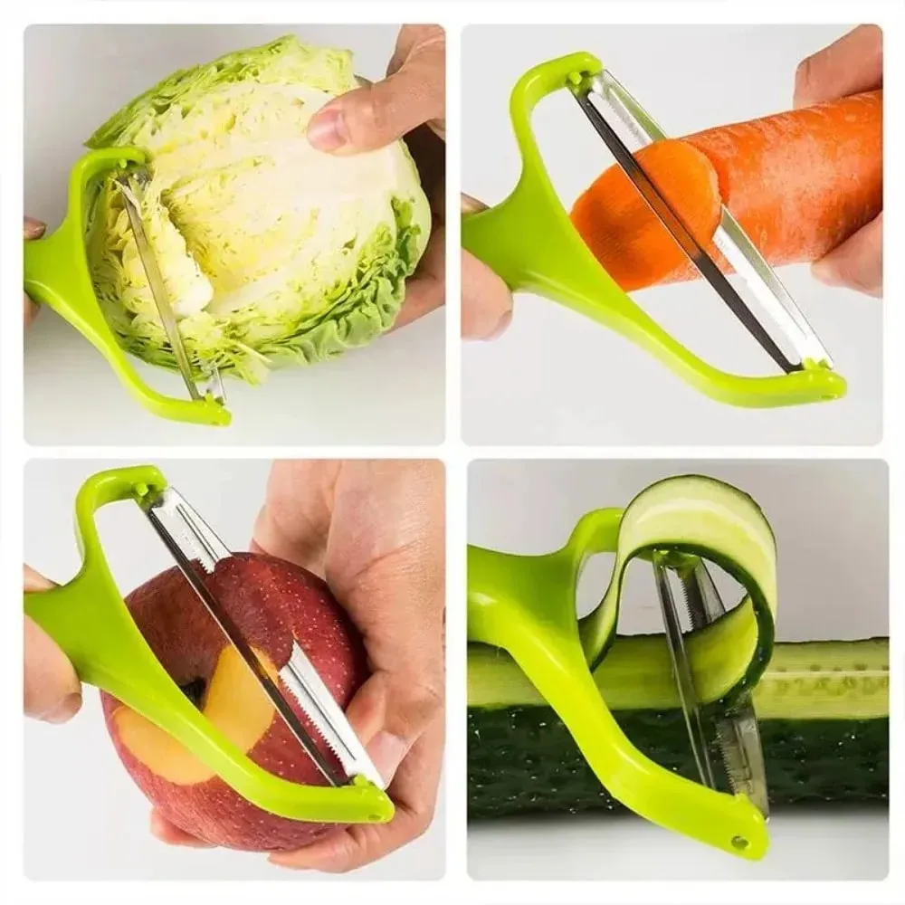 1/2/3PCS Cabbage Shredder Stainless Steel Vegetable Peeler Cutter Wide Mouth Fruit Salad Potato Graters Cooking Kitchen Gadgets — image 6