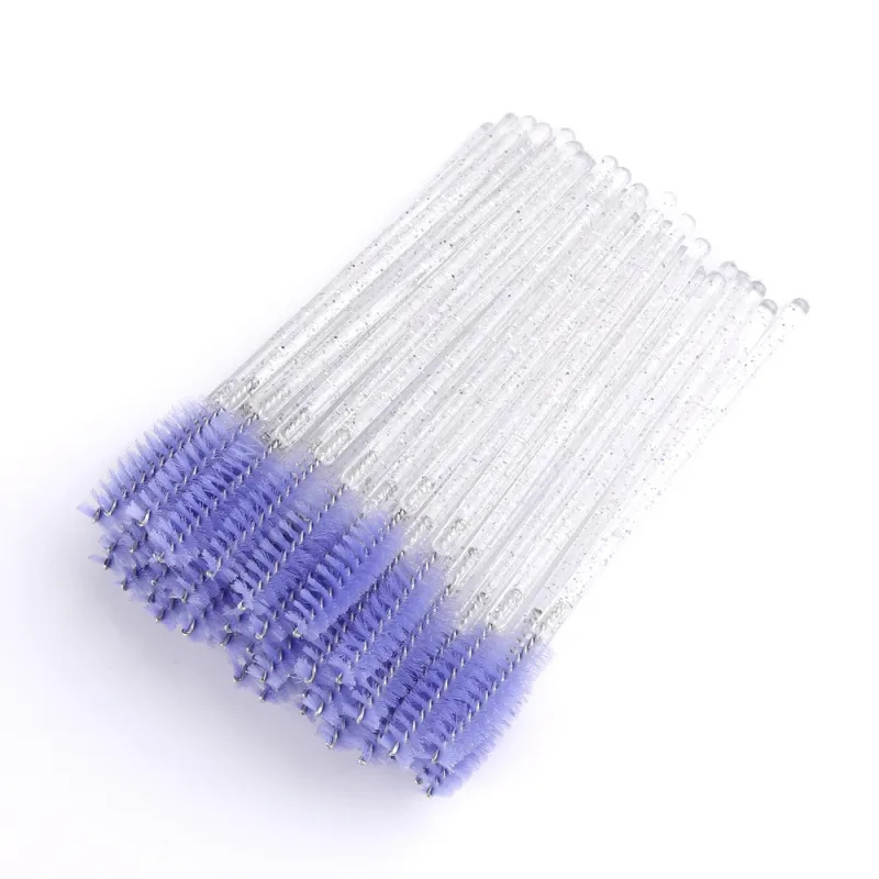 50 ชิ้น Disposable แปรงขนตา Extension คริสตัล Eyebrow แปรงมาสคาร่า Eye Lashes ชุดเครื่องมือเครื่องสำอางค์แต่งหน้าความงาม