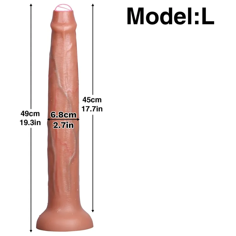 Super ยาวสมจริง Dildos Butt Plug ซิลิโคนอวัยวะเพศชายผู้ใหญ่อุปกรณ์ดูดคัพเพศของเล่นสำหรับชายหญิงช่องคลอด Anal นวด — image 9