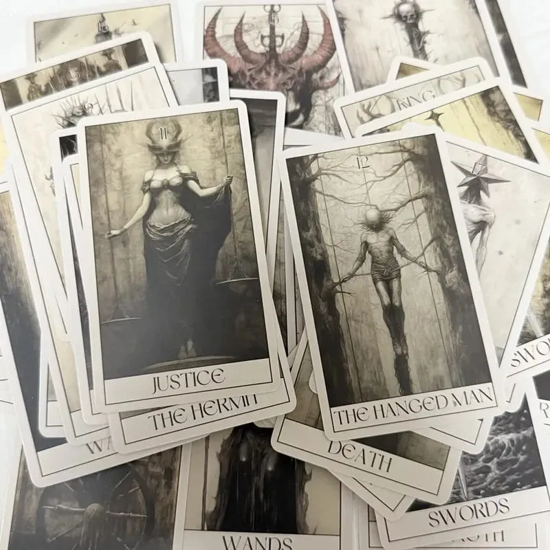 Gothic Horror Tarotkort Vent 78 Tarots Brætspil Fritid Underholdning Familiesammenkomster Gothic Tarot Deck — image 5
