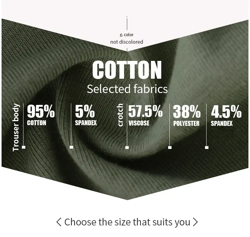 Boxer de sport en coton pour hommes, sous-vêtements surdimensionnés, couleur unie, mode jeunesse, culotte de sport confortable et respirante, 1/3 pièces — image 3