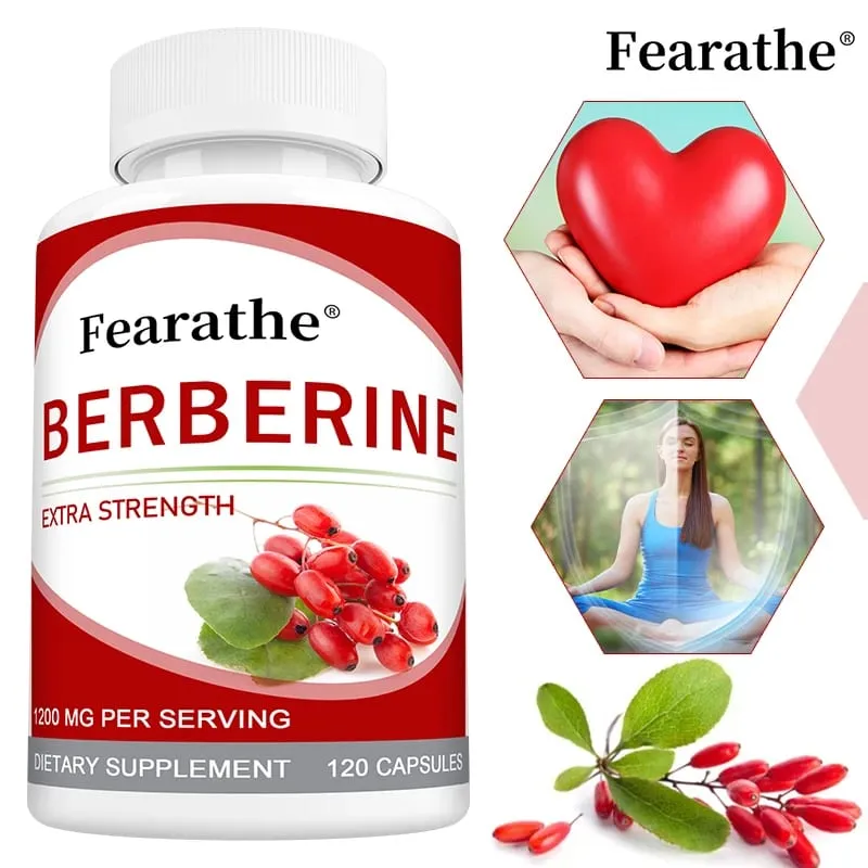High-potency Berberine Supplement Antioxidant Supports Cardiovascular and Blood Sugar Health Gastrointestinal Health — image 1