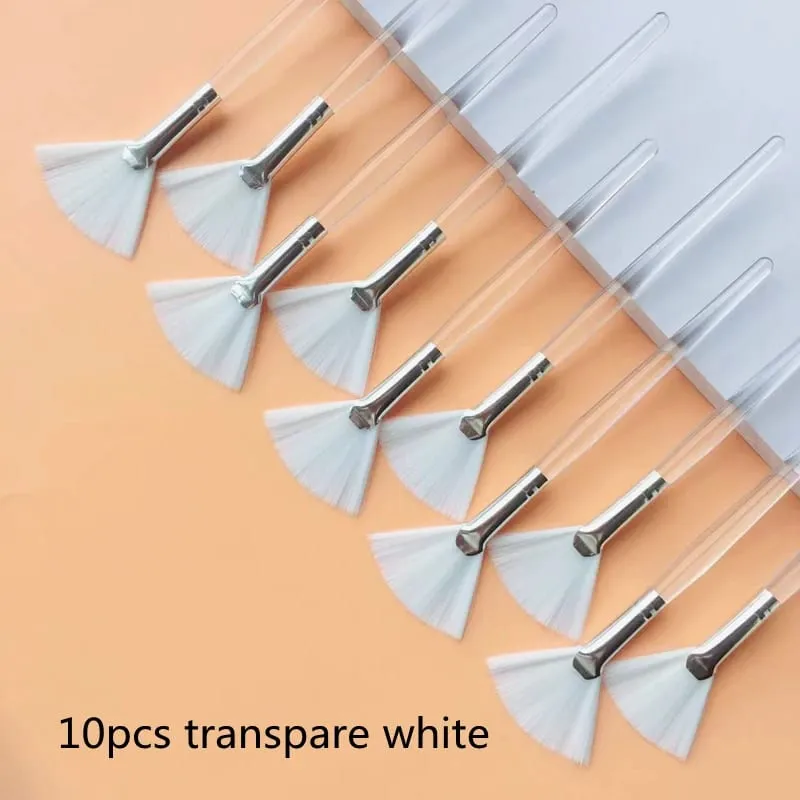 10/20/50pcs Fan Shape Foundation Makeup Brushes Multifunctional Facial Mask Brush Essential Oil Women Beauty Makeup Tools Brush — image 8