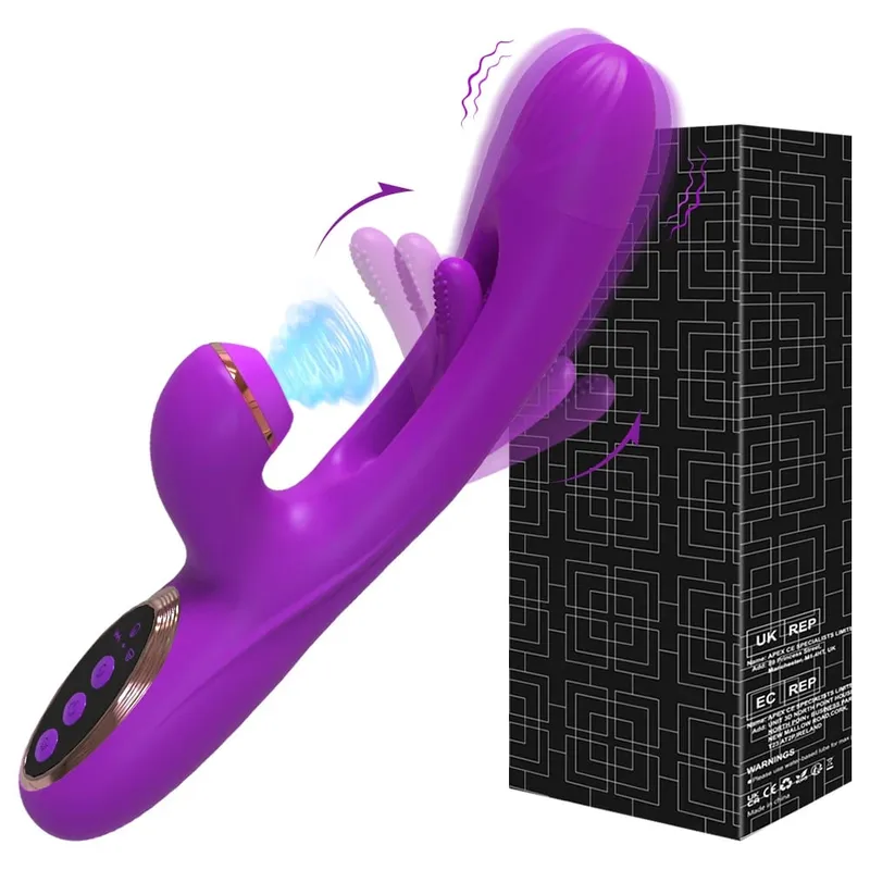 Tapping Flapping Vibrator for Women Clitoris Clit Sucker Stimulator Powerful Sex Toy Woman Female Rabbit Sucking Vibrators — image 12