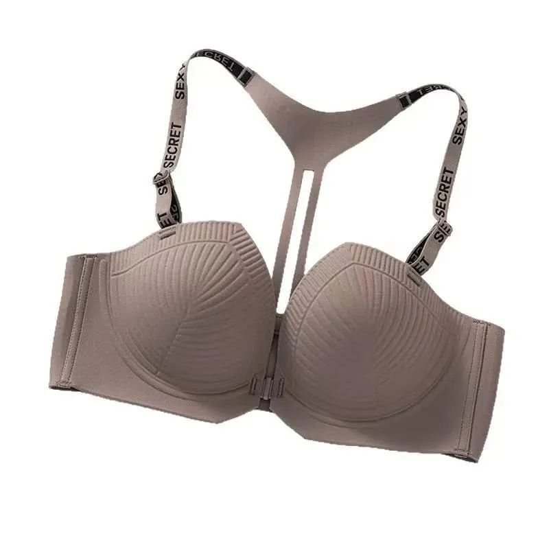 2025 Nahtloser, rückenfreier Push-up-BH mit Vorderverschluss und Y-förmigen Buchstabenträgern, Anti-Durchhängen, für sexy Damen-Dessous — image 7