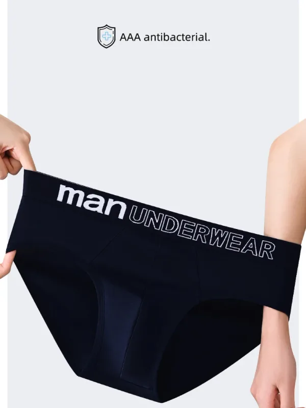 6Pcs Men's Cotton Panties Soft Men Triangular Pants Comfort Shorts Solid Colour High Elastic Underwear Breathable Fashions — image 5