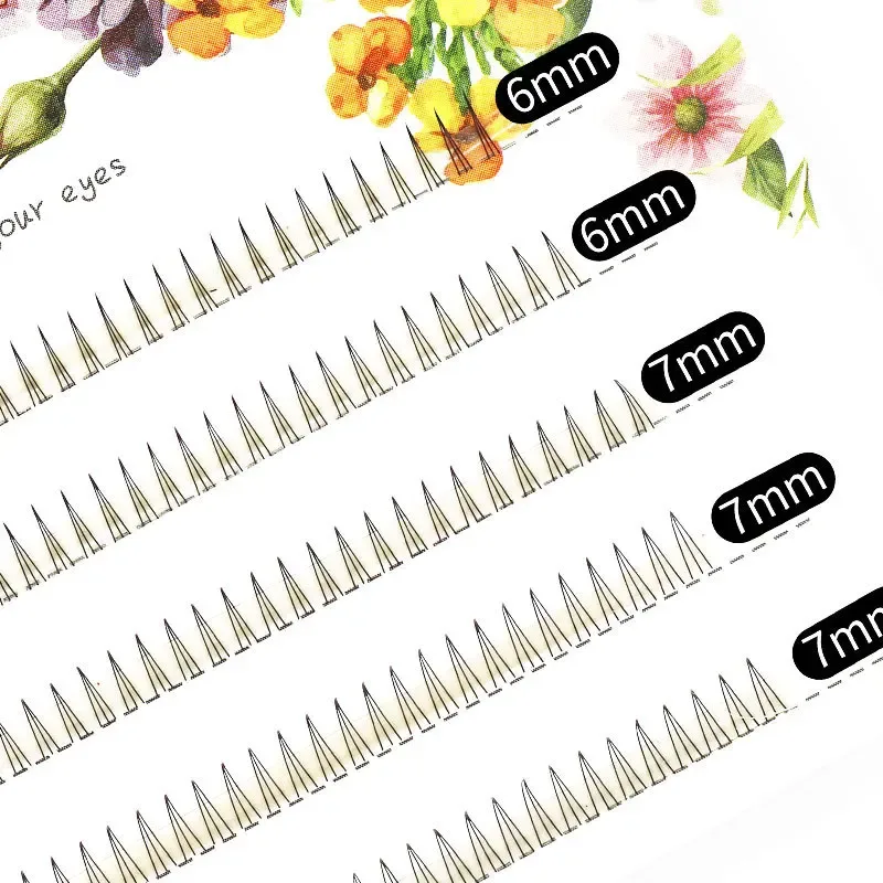 J Curl V Shape Under Eyelash Comic Eye Lashes Natural Bottom Lashes Soft Manga Eyelashes Bunches Eyelash Clusters Korean Makeup — image 21