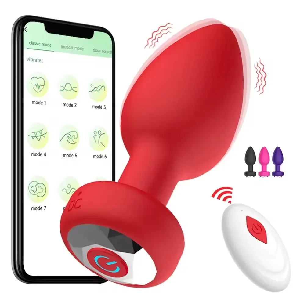 ỨNG DỤNG Điều Khiển Hậu Môn Cắm Máy Rung Bluetooth Mông Cắm Máy Rung Tuyến Tiền Liệt Máy Massage Nữ Masturbator Đồ Chơi Tình Dục Người Lớn dành cho Nữ — image 1