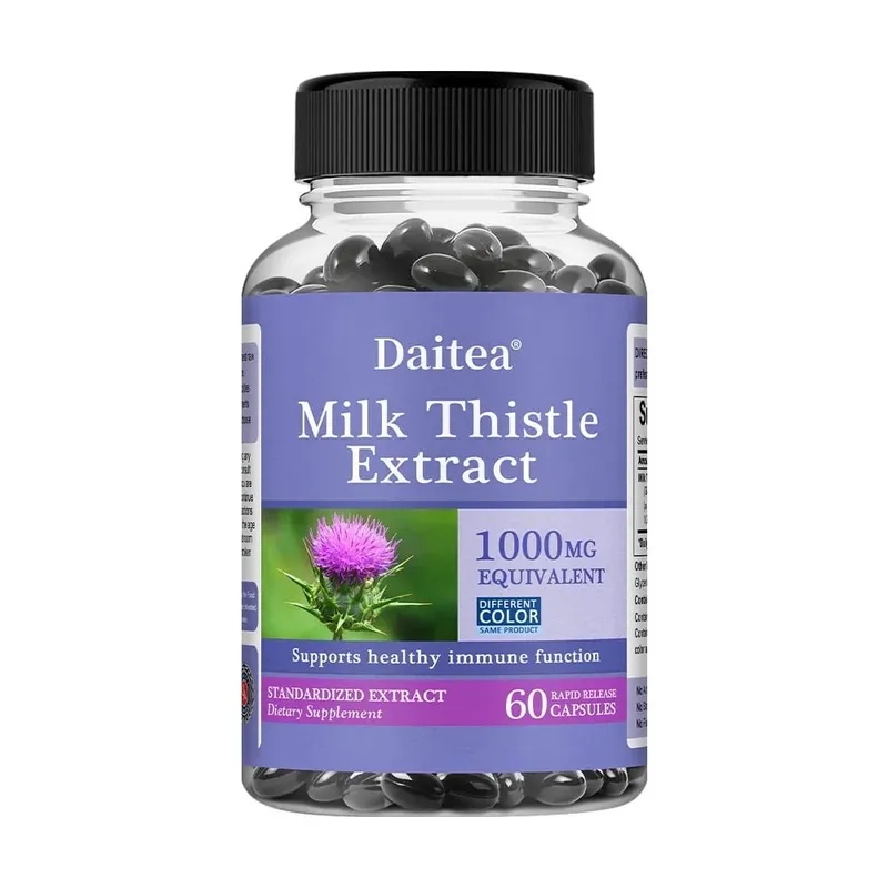Milk Thistle Capsules - 1000mg for Health Boosts Liver Detox Antioxidants for Skin and Digestive Liver Health — image 8