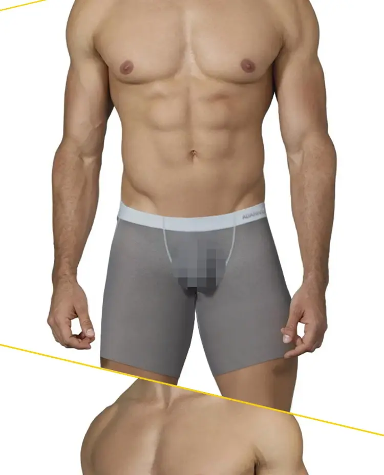 Boxer Transparent en soie glacée pour hommes, 1/3 pièces, sous-vêtements transparents en tissu Ultra-fin, sous-vêtements sans couture, 0.01 — image 18