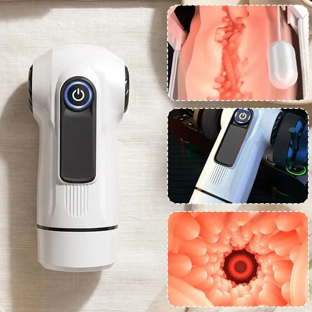 Urządzenie szkoleniowe dla mężczyzn Szybkie ładowanie USB Zabawka dla dorosłych Puchar samolotu Zmysłowa silna wibracja Sterowanie głosowe w trzech językach Szybciej — image 5
