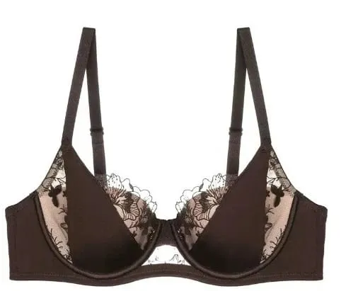 Set Bra Seksi Sulaman Renda Perancis Push Up Minimizer Mengumpul Sokongan Penuh Liputan Keselesaan Pakaian Dalam untuk Wanita Berpayudara Besar 2PCS — image 11