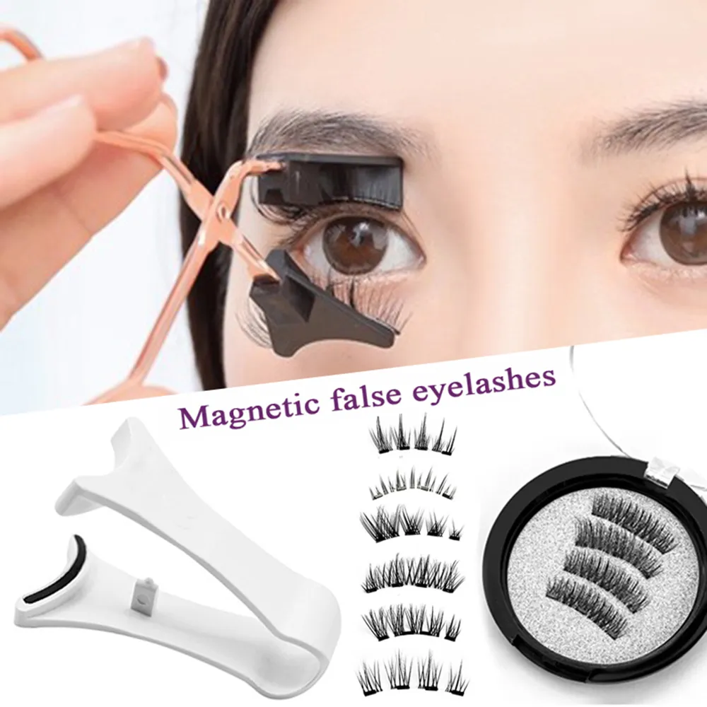 ใหม่ขนตาปลอมชุด 3D ธรรมชาติผลขนตาแม่เหล็กแบบใช้ซ้ำได้แต่งหน้า False Lashes Beauty Eyelashes อุปกรณ์ — image 4