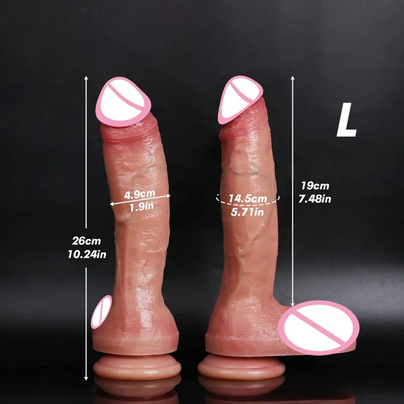 Vibrador realista pênis macio duplo silicone vibradores vaginal e anal masturbador pau grande para mulher masturbação adulto brinquedo sexual 18 + — image 11
