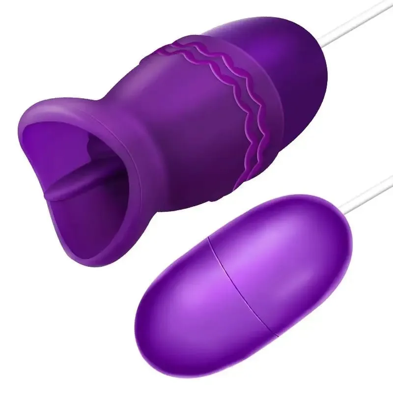 Vibratore multifunzione Clitoride G-Spot Lingua Clitoride 2 Uovo di salto USB Power Bullet Telecomando Vibrante Giocattoli sessuali per le donne — image 1