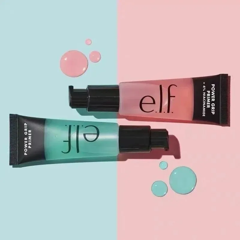 Elf Pre Makeup Green and Pink Even Skin Tone Moisturizing Base and Lasting Isolation Finishing Spray Liquid Foundation Essence — image 4