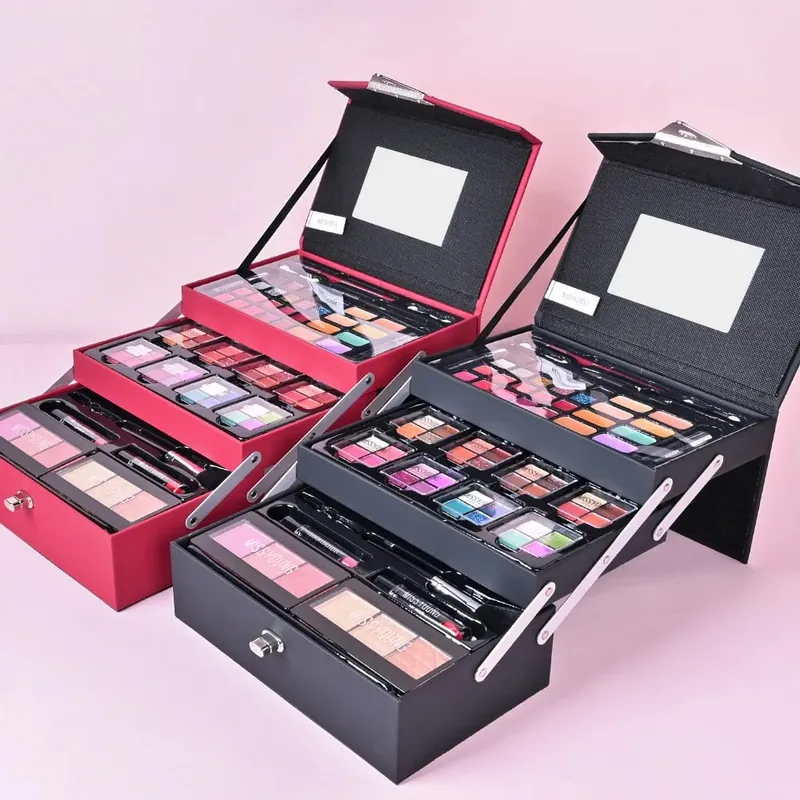 Make-up-Set, 76 Farben, Lidschatten-Palette, Augenbrauenstift, Eyeliner-Stift, Mascara mit Make-up-Pinsel, Kosmetik, Make-up-Werkzeug-Box, Geschenk — image 3