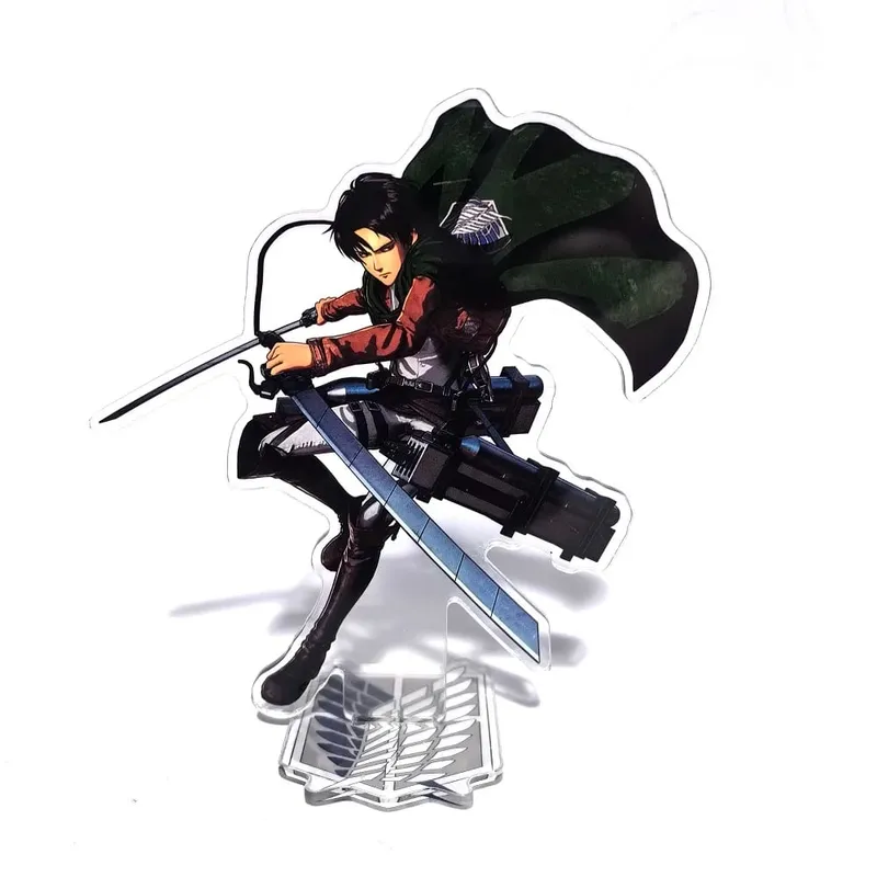 Attack on Titan Acrylic Standing Eren Mikasa Levi Erwin Armin Anime Action Figures Wolf Titan 16cm Model Toys Decor Toys For Kid — image 5