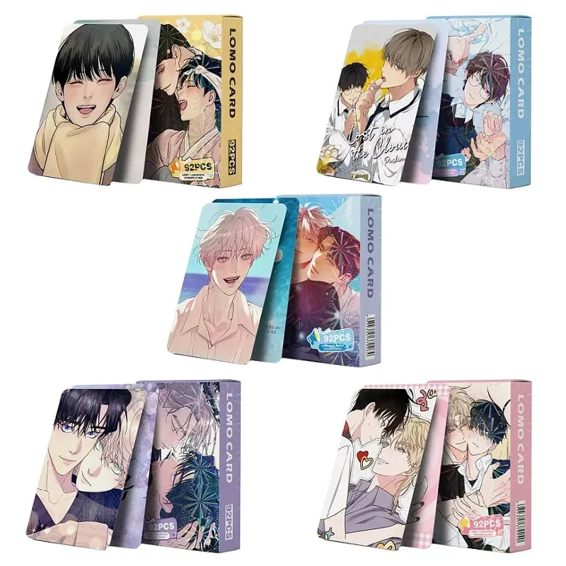 Cartes Lomo Webtoon coréennes et Mini autocollants, Collection de cartes photo de personnages d'anime, cadeau parfait pour les Fans, 92 pièces — image 1