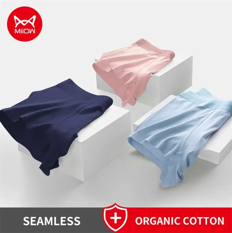 MiiOW 4Pcs Sexy Cotton Men Underpants Boxers Graphene Antibacterial Innerwear Man Underwear Breathable Men's Panties Underpants — image 15