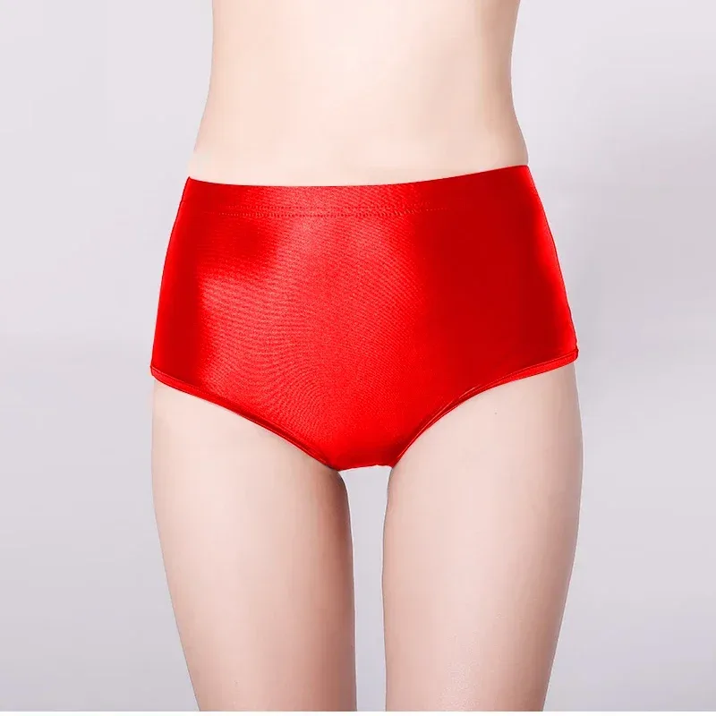 Glossy Seamless Spandex Shorts Silky Smooth Sexy Solid Pants High Waist Tights Biker Running Workout underwear men briefs — image 7