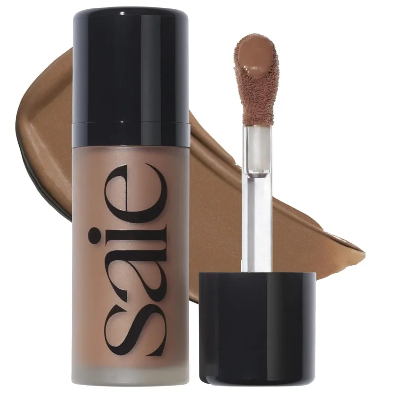Saie Moisturizing Face Liquid Highlighter Bronzer Contouring Cream Serlahkan Shimmer Shine Illuminator Mudah Dipakai Solekan — image 8