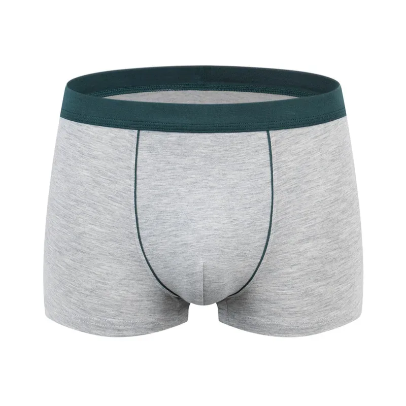 Stor storlek Sömlösa underkläder Herr Boxershorts i massiv bomull Herrtrosor Andas Boxers Herrpaket Kalsonger Man — image 20