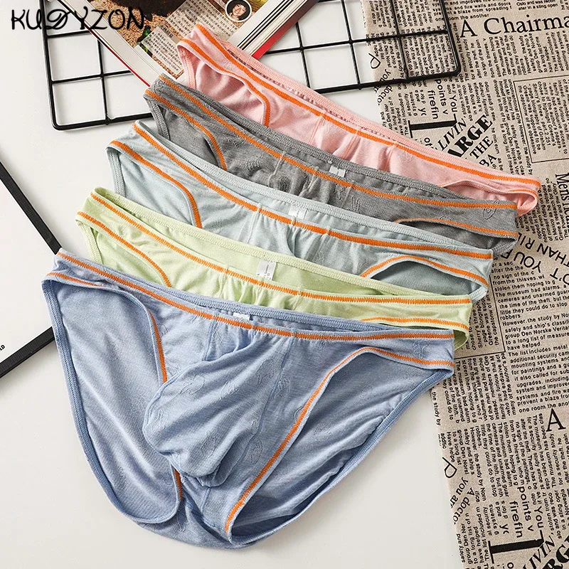 Uomini Sexy Slip Biancheria Intima Modale Traspirante Slip Bikini Mutande Cuecas Calzoncillos Morbido U Pouch Lingerie da Uomo Hombre Slip — image 1