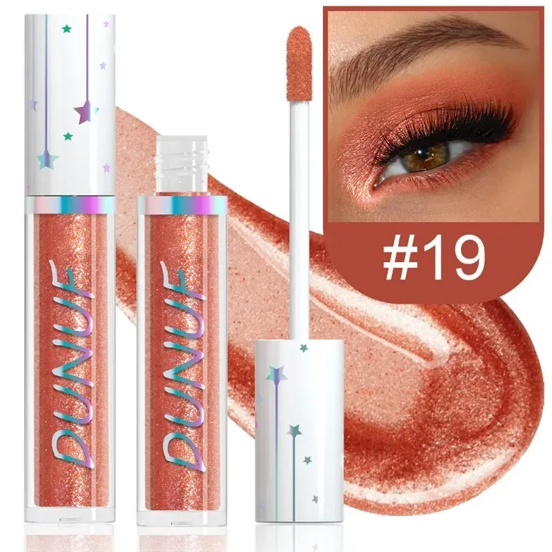 24 Farben Lidschatten-Stick, flüssiger Eyeliner, metallische Farbe, grün, Perlglanz, Glitzer, Lidschatten, wasserfest, Hochglanz-Make-up-Pigment — image 21