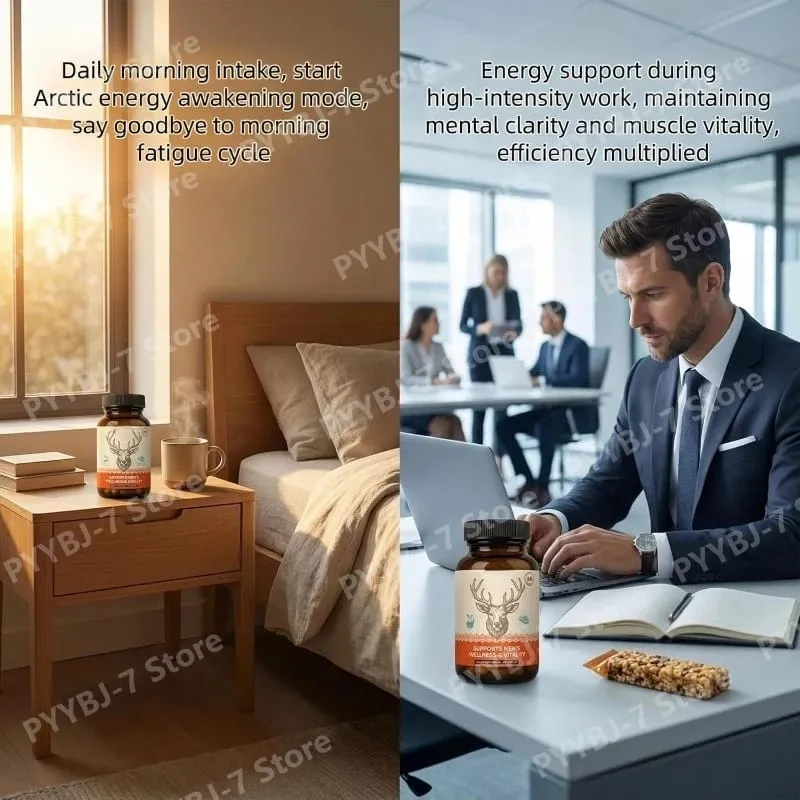 Arctic Herbal Blend Supplement for Men Daily Support for Energy Stamina Overall Wellness Daily Health Supplements 60 Capsules — image 5